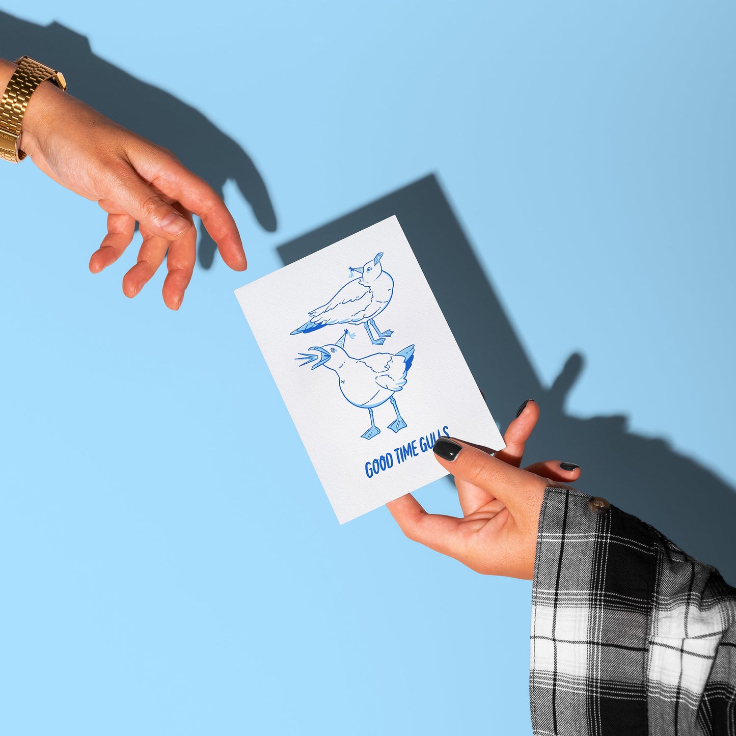 "Good Time Gulls" Greetings Card