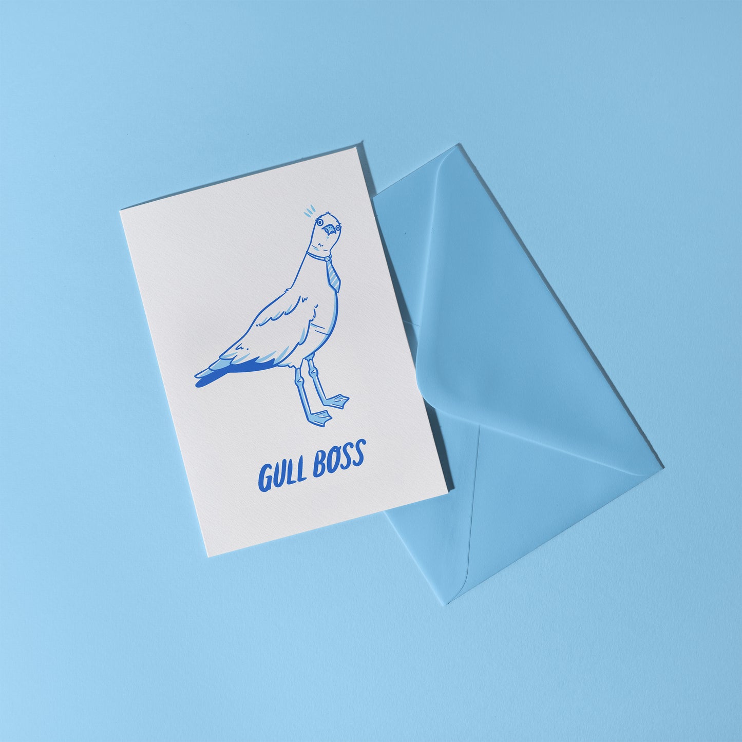 "Gull Boss" Greetings Card