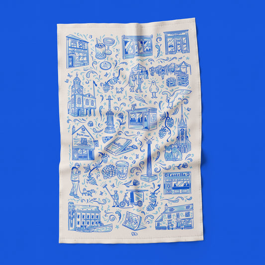 "Toile De Faversham" Tea Towel