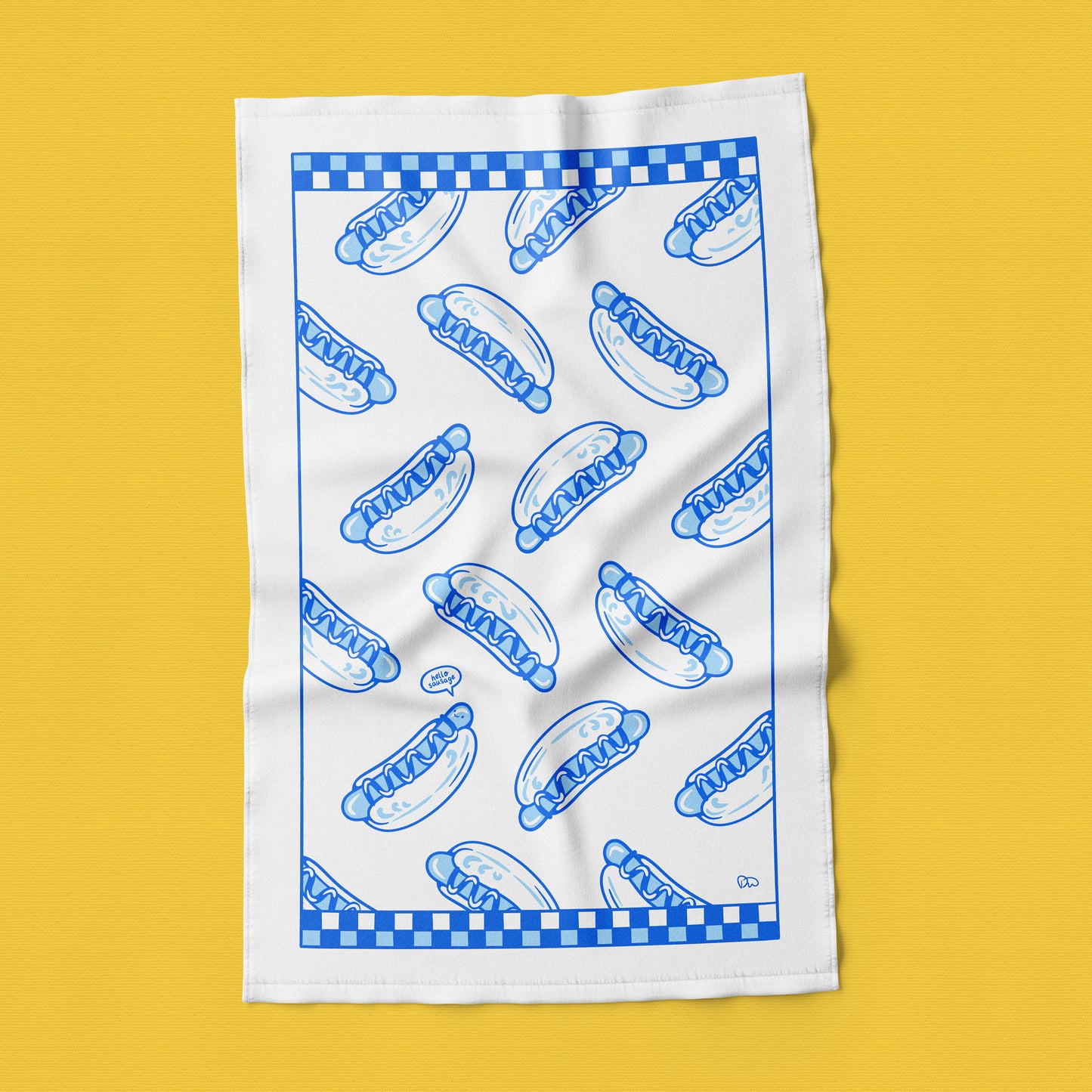 "Hello Sausage" Tea Towel PRE-ORDER