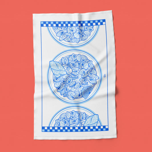 "Big Bowl O'Clams" Tea Towel