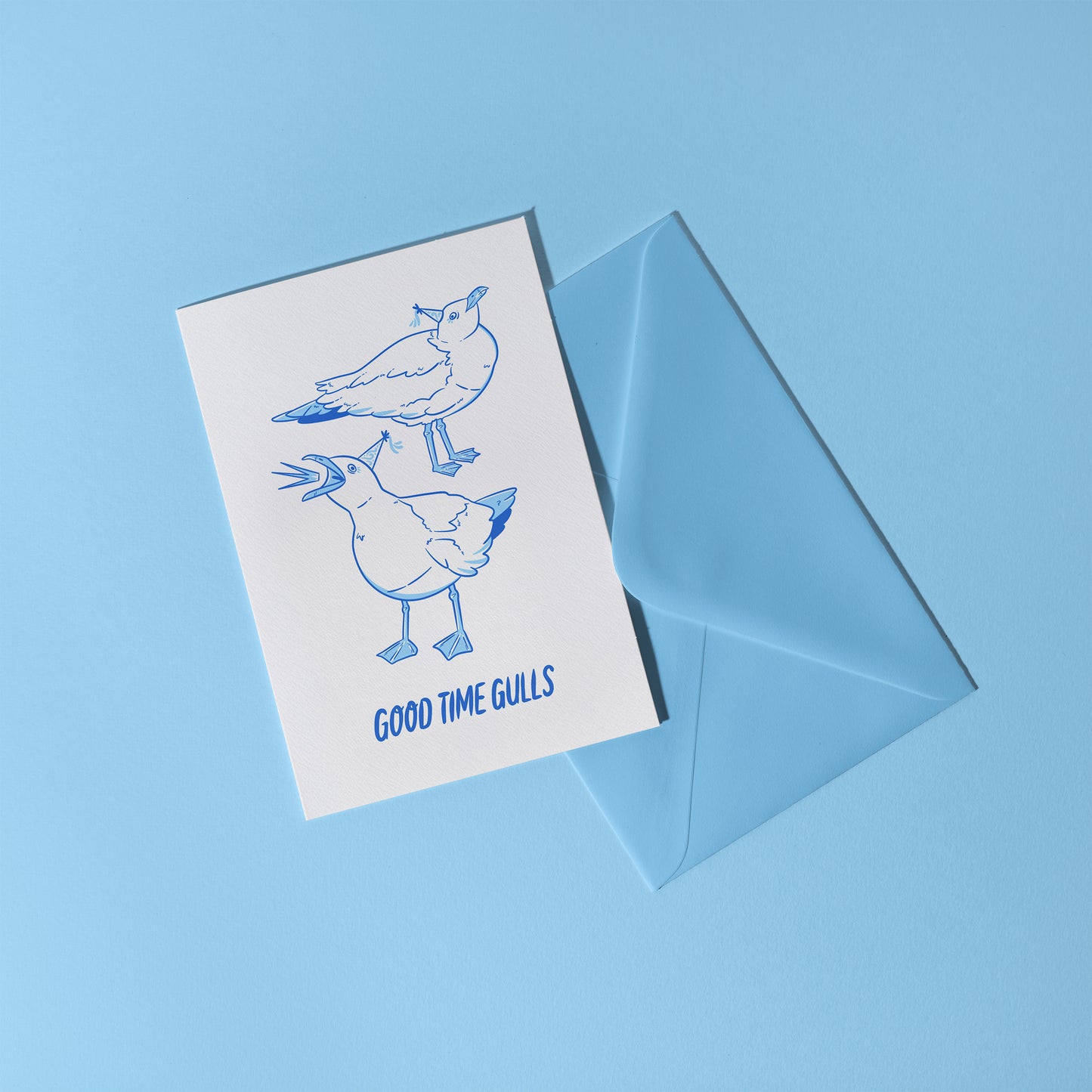 "Good Time Gulls" Greetings Card