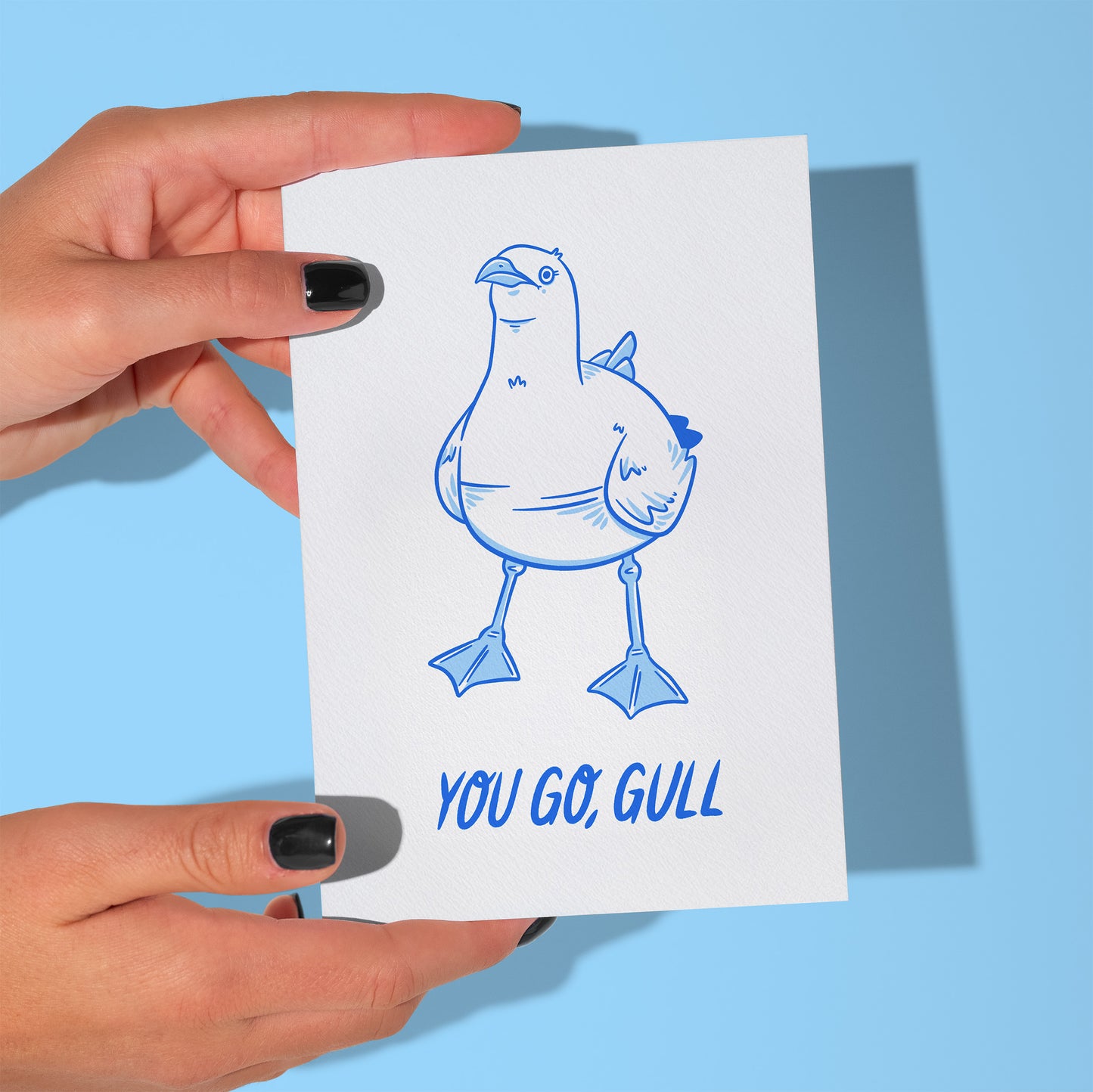 "You go, Gull" Greetings Card