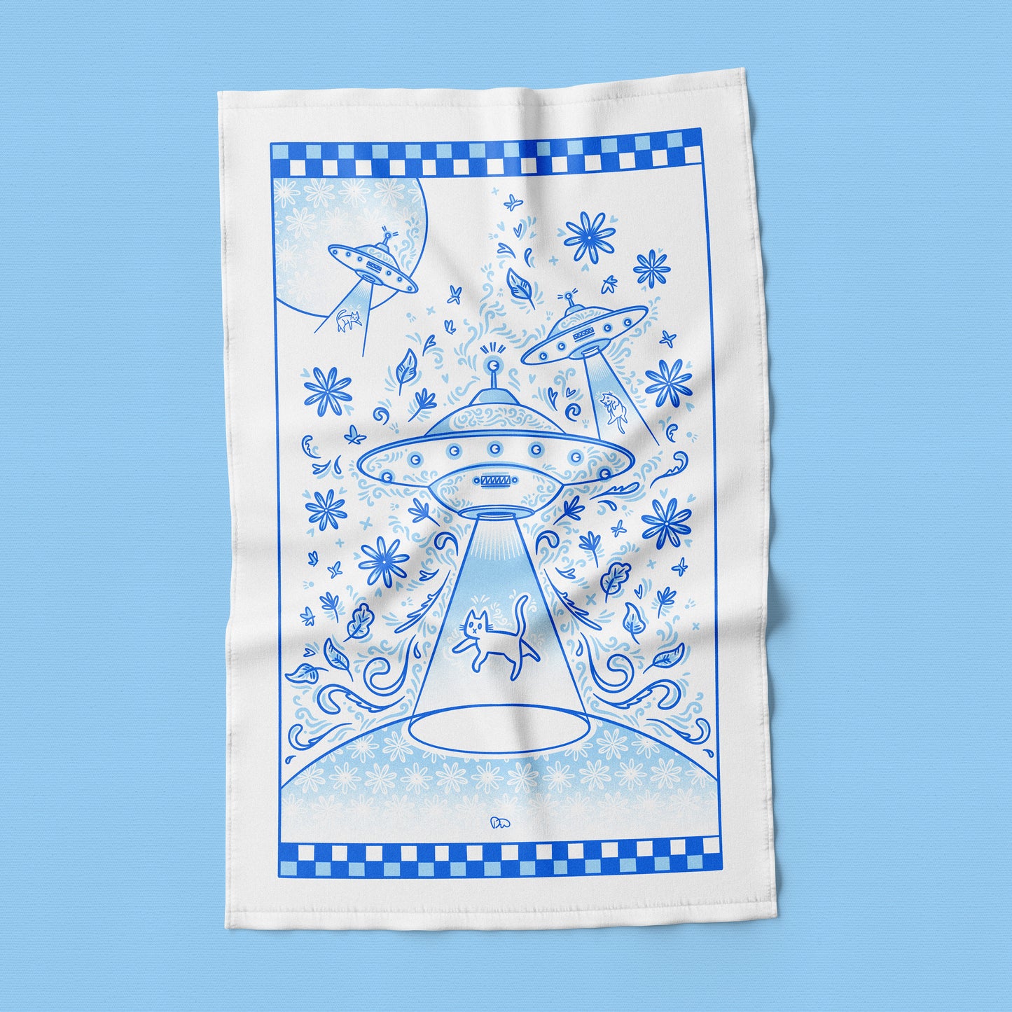 "They Took Our Cats!" Tea Towel