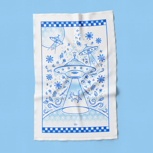 "They Took Our Cats!" Tea Towel